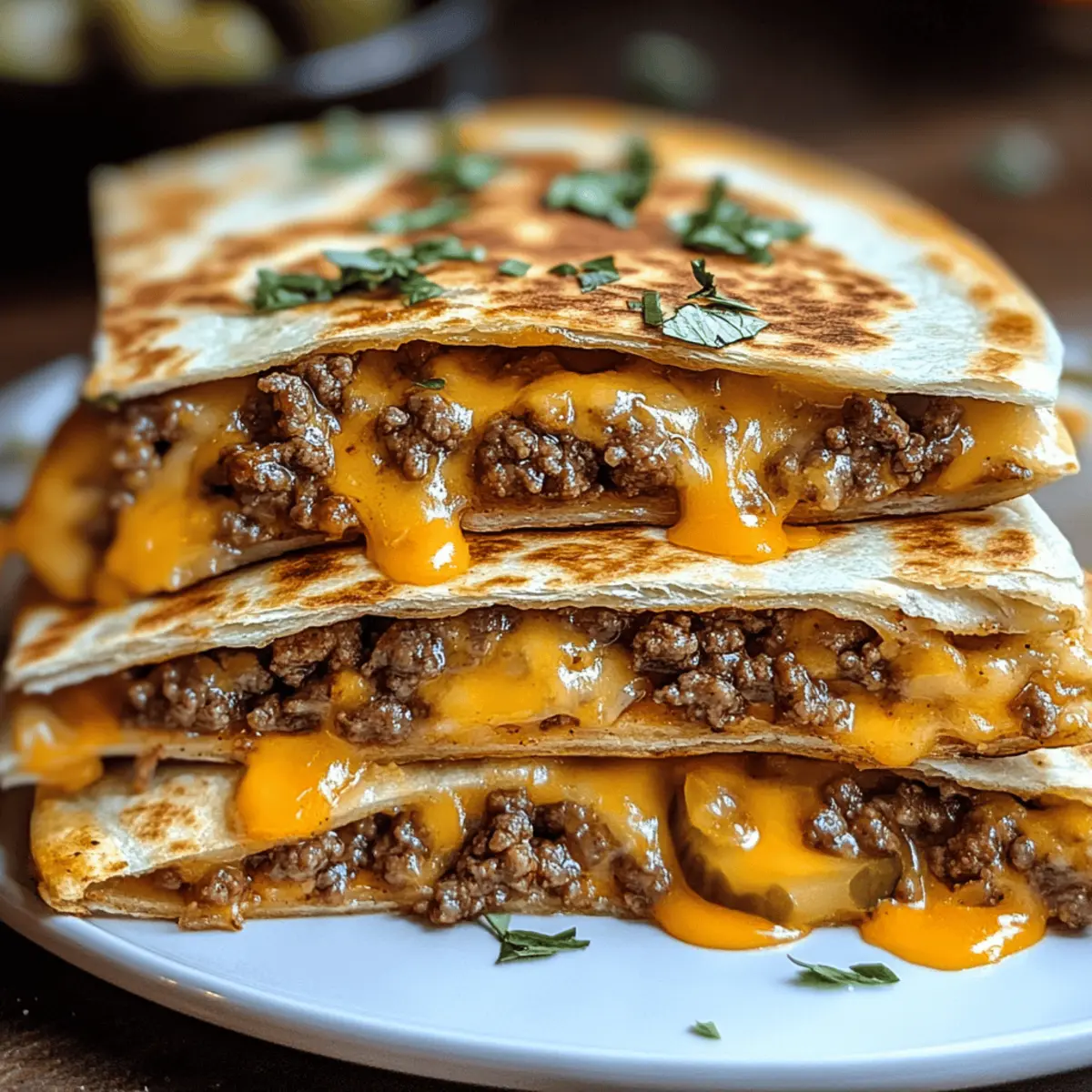 Smashburger Quesadillas: Ein schnelles Genuss-Erlebnis