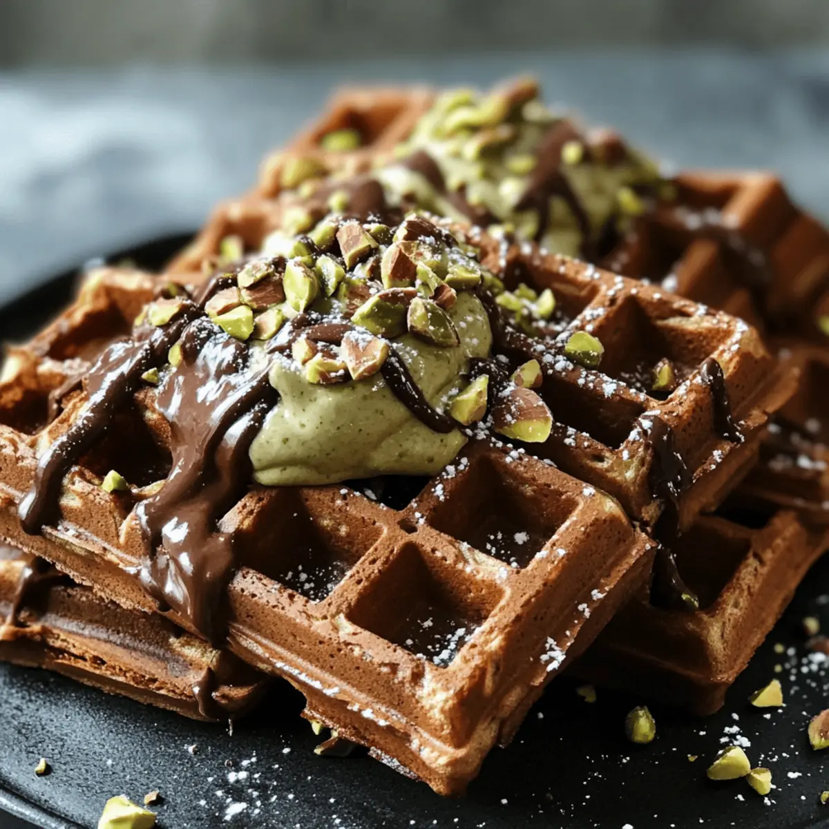 Schoko-Pistazien-Waffel: Süßer Hochgenuss zu Hause