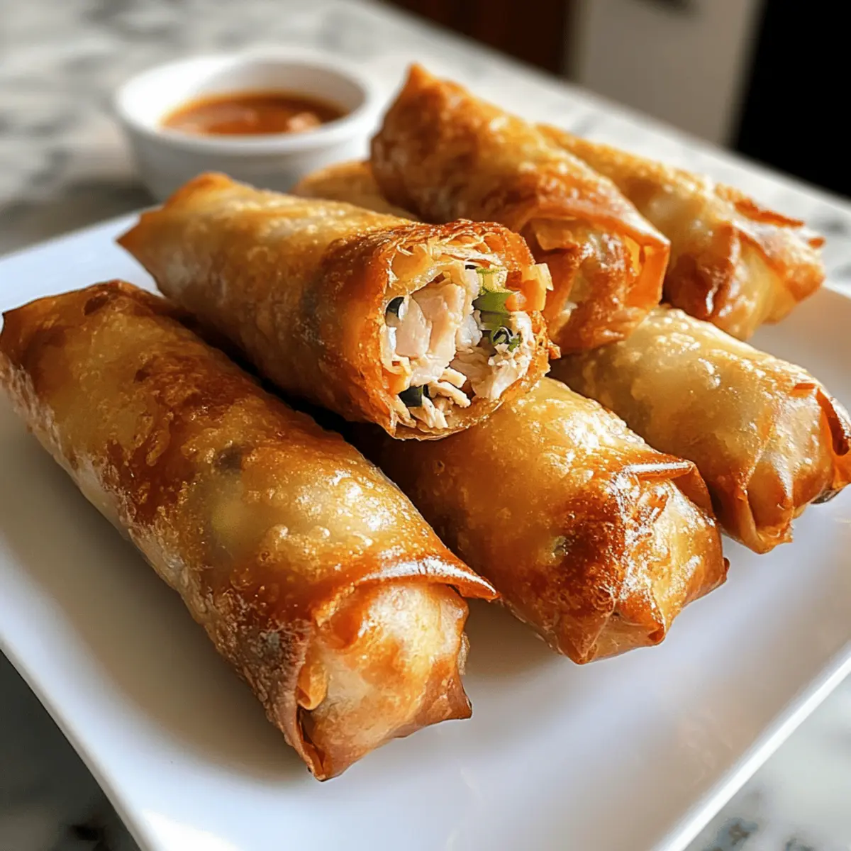 Knusprige Hähnchen-Frühlingsrollen in 15 Minuten