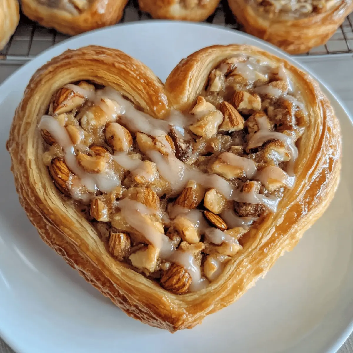 Nussschnecken in Herzform: Süße Herz-Pasteten selber machen