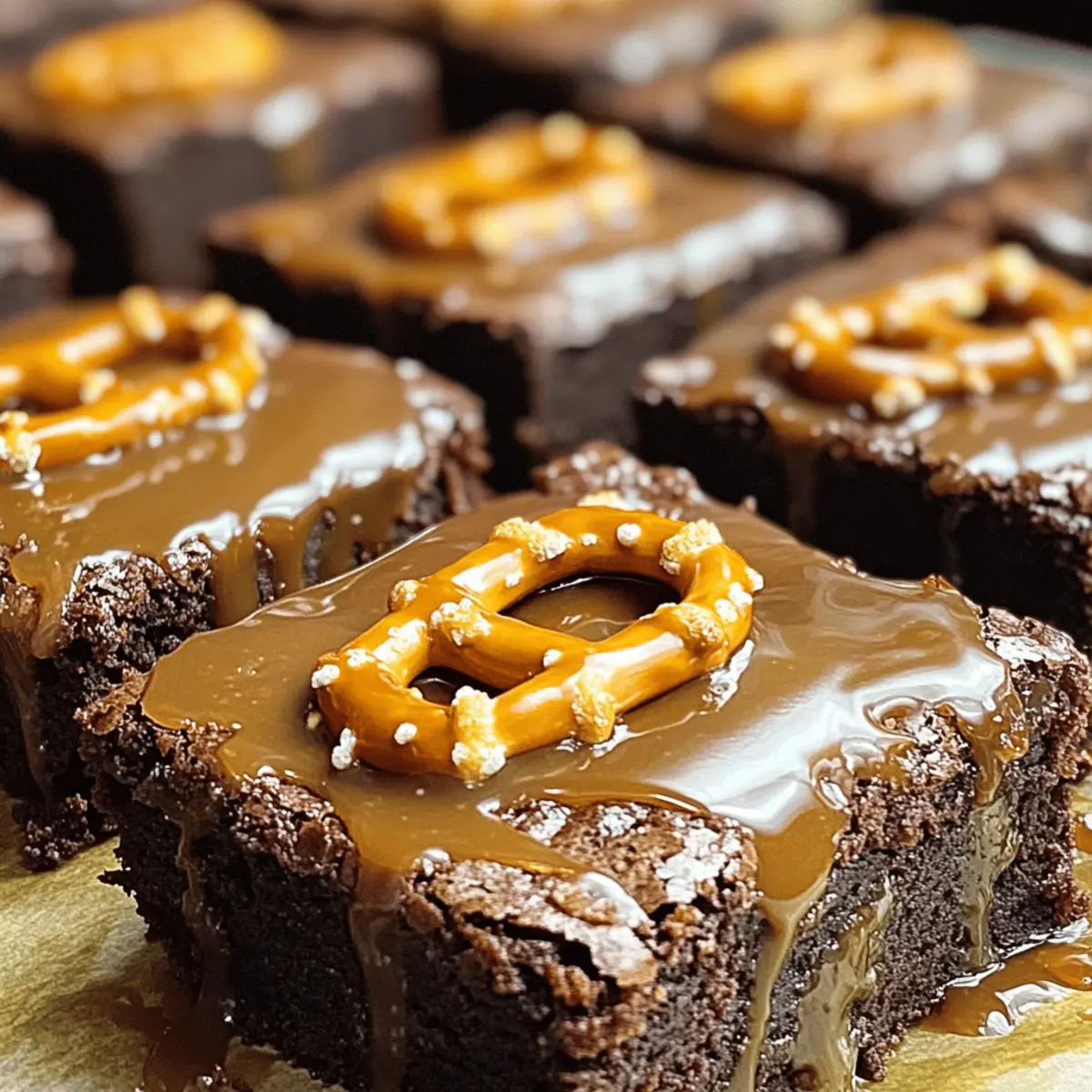 Karamell-Brezel-Brownies für süße Momente