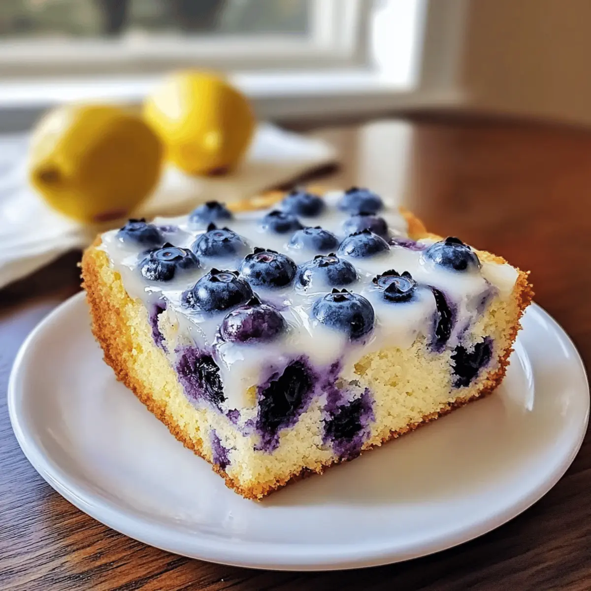 Leichter Joghurtkuchen mit Blaubeeren und Zitrone ganz einfach