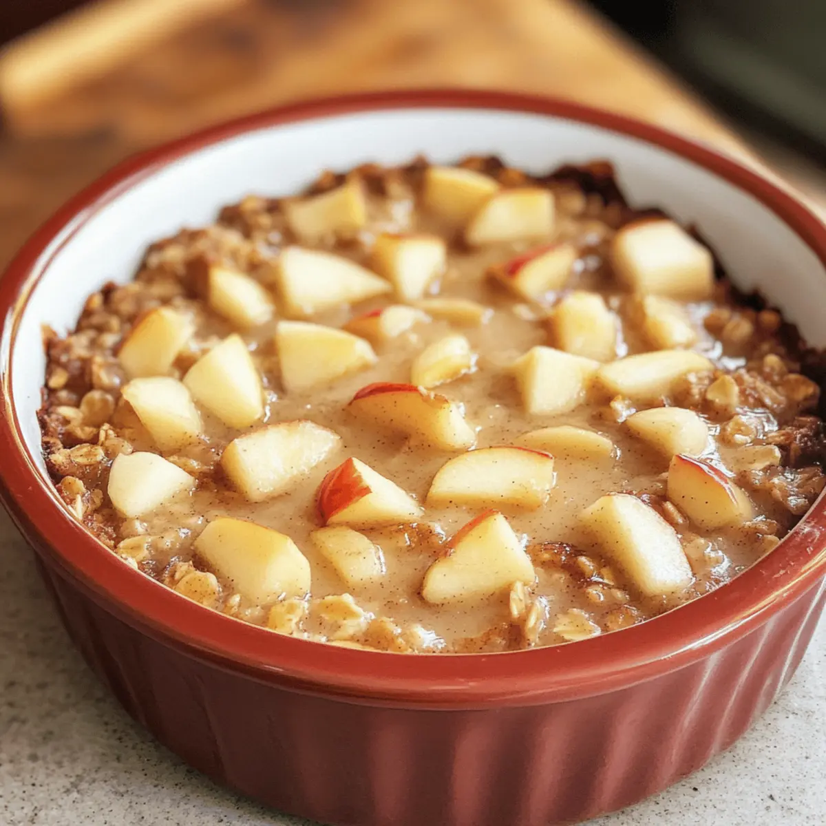 Gebackene Haferflocken Apfel-Zimt für jeden Morgen