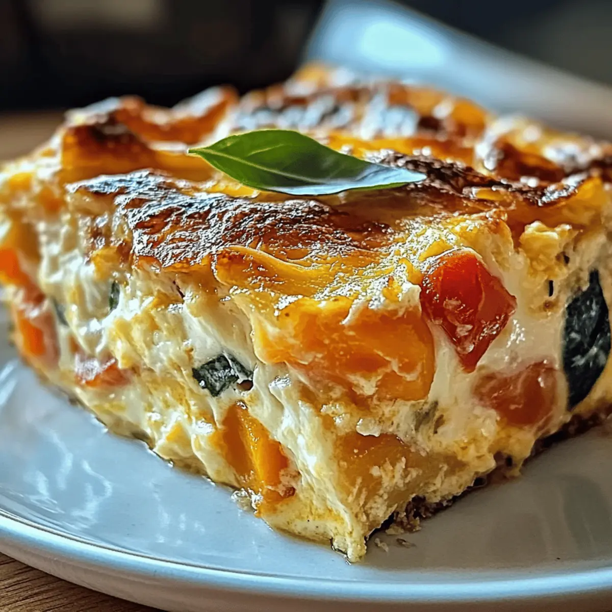 Hüttenkäse-Eierauflauf für ein gesundes Frühstück