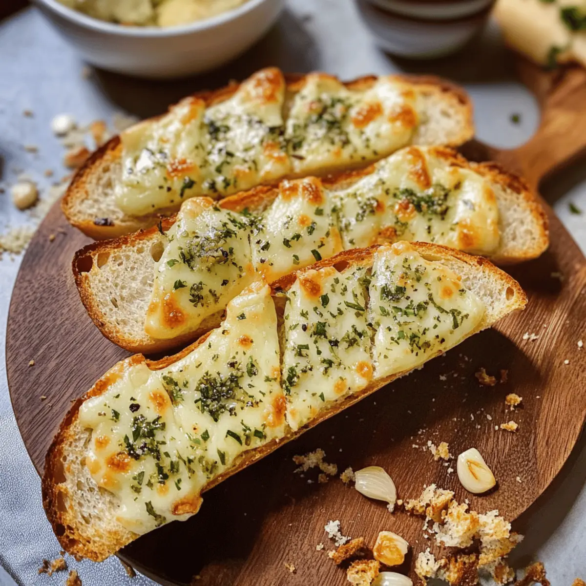 Käse-Knoblauch-Brot für Jede Party