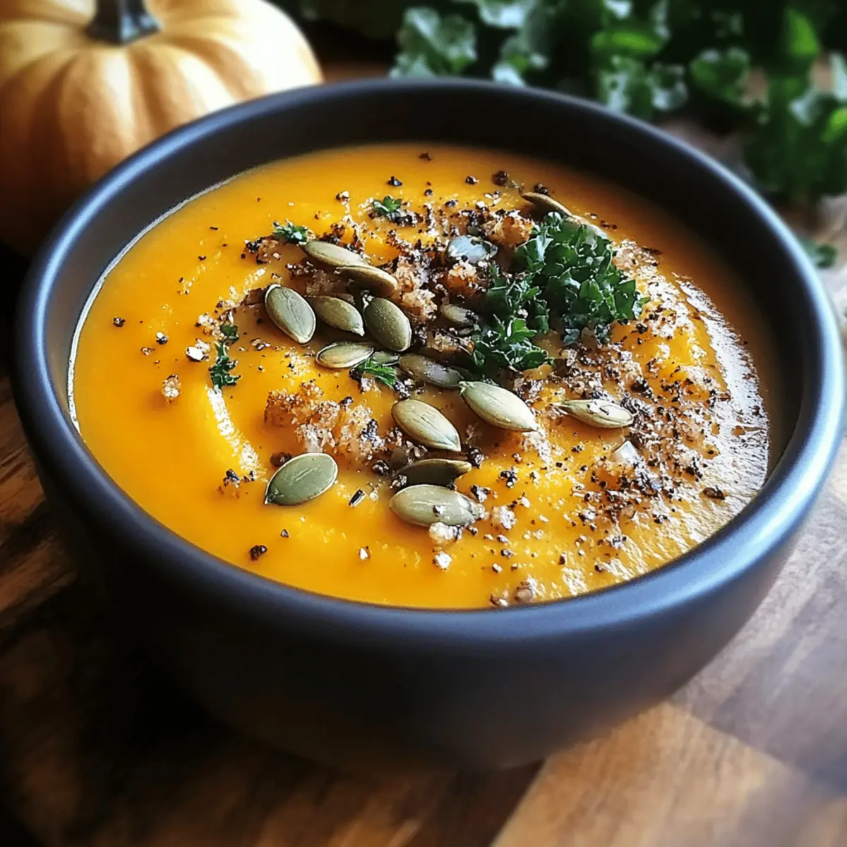 Klassische Kürbissuppe mit Hokkaido für Herbstgenuss