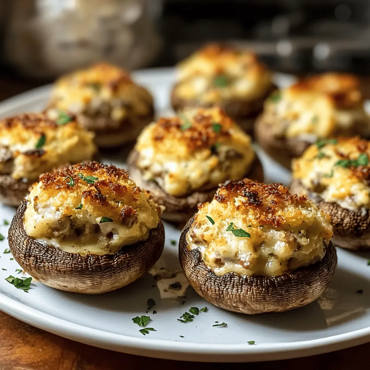 Air Fryer gefüllte Champignons in 20 Minuten zaubern