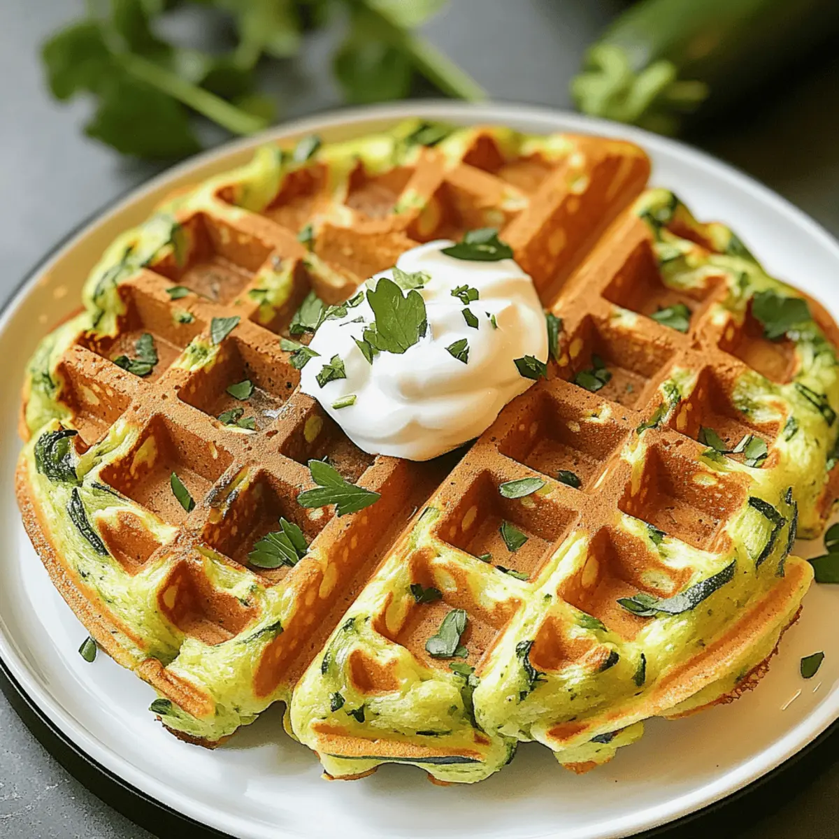 Einfach Zucchini Waffeln Köstlich und Gesund