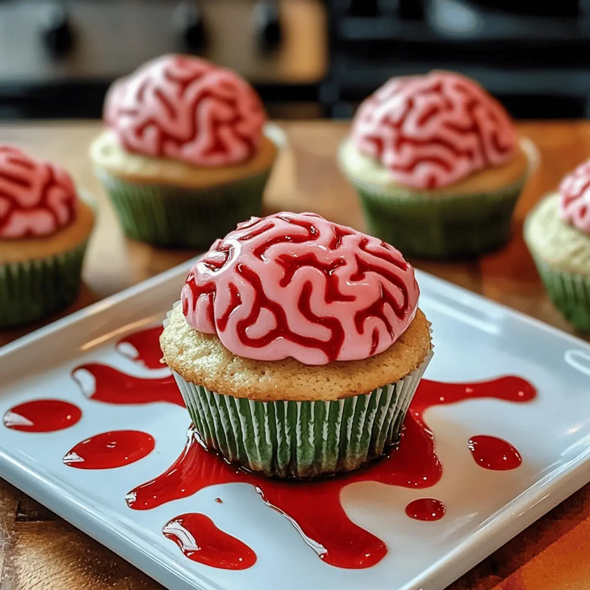 Leckere Halloween-Muffins mit gruseliger Deko