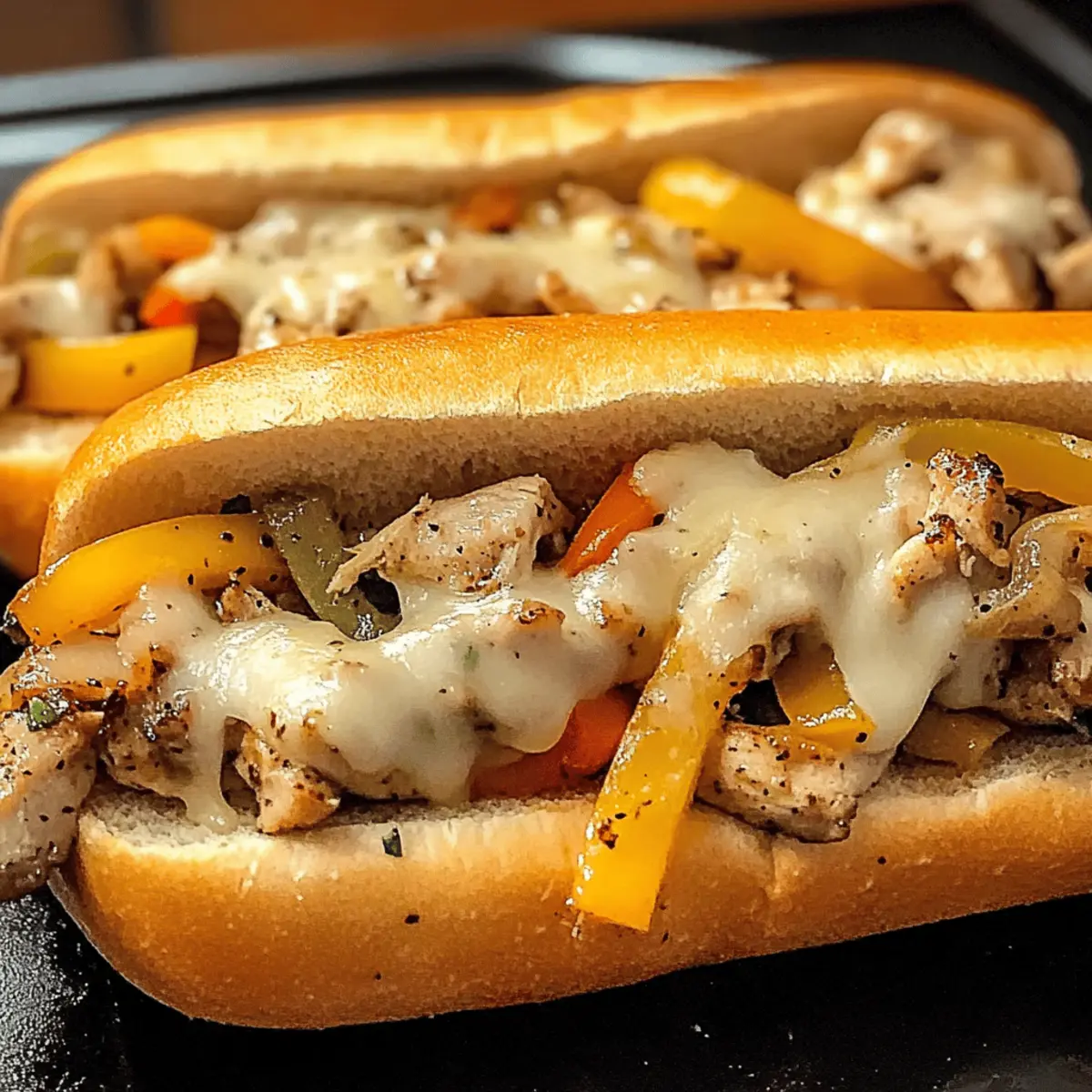 Hähnchen Cheesesteaks einfach selbst gemacht