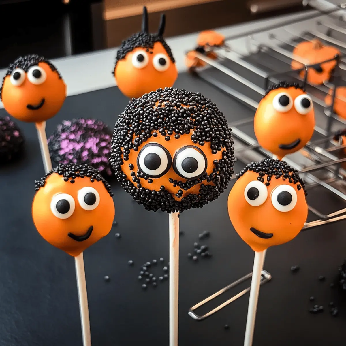 Halloween-Kuchen-Lutscher für die perfekte Gruselnacht