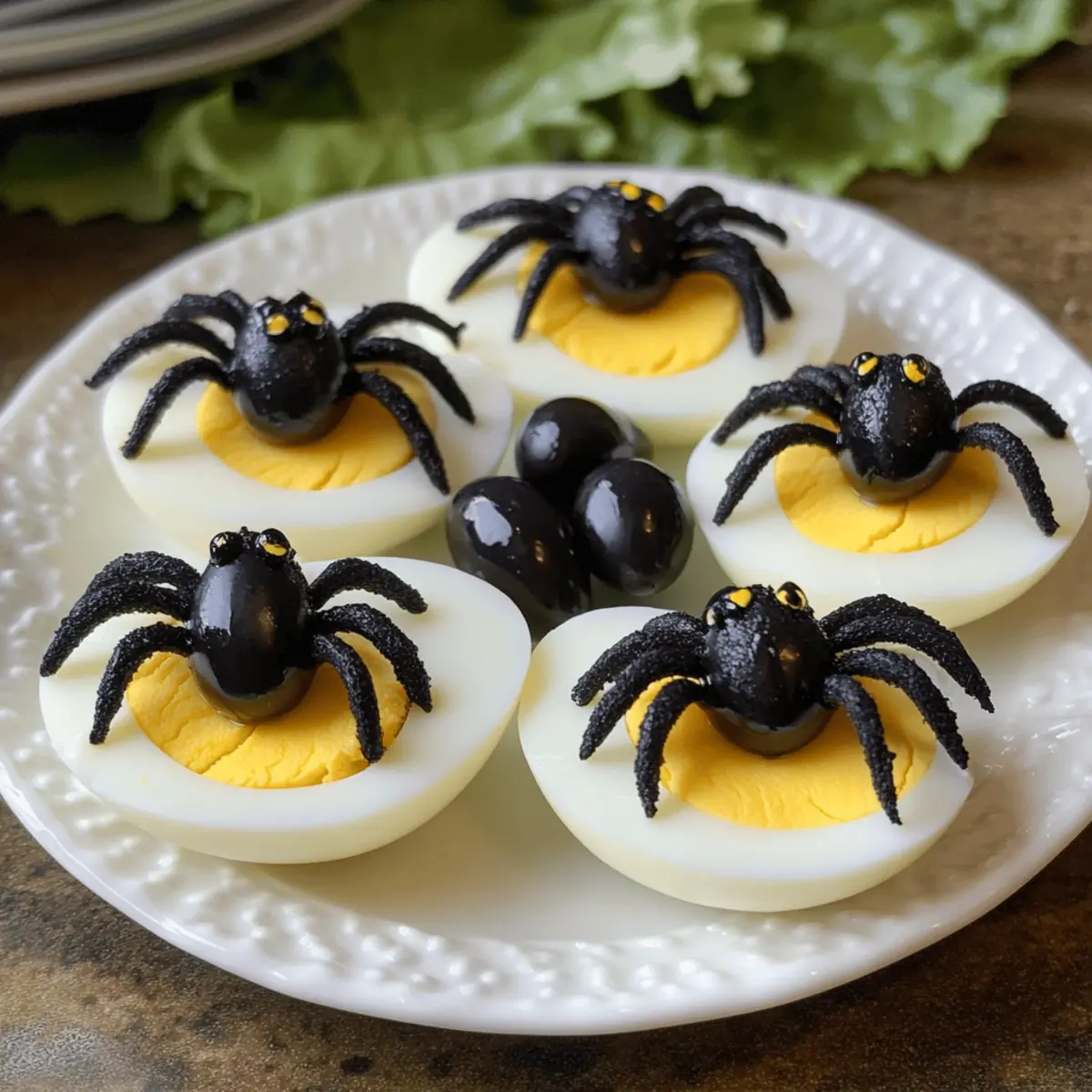 Gruselige Spinneneier für Halloween-Spaß