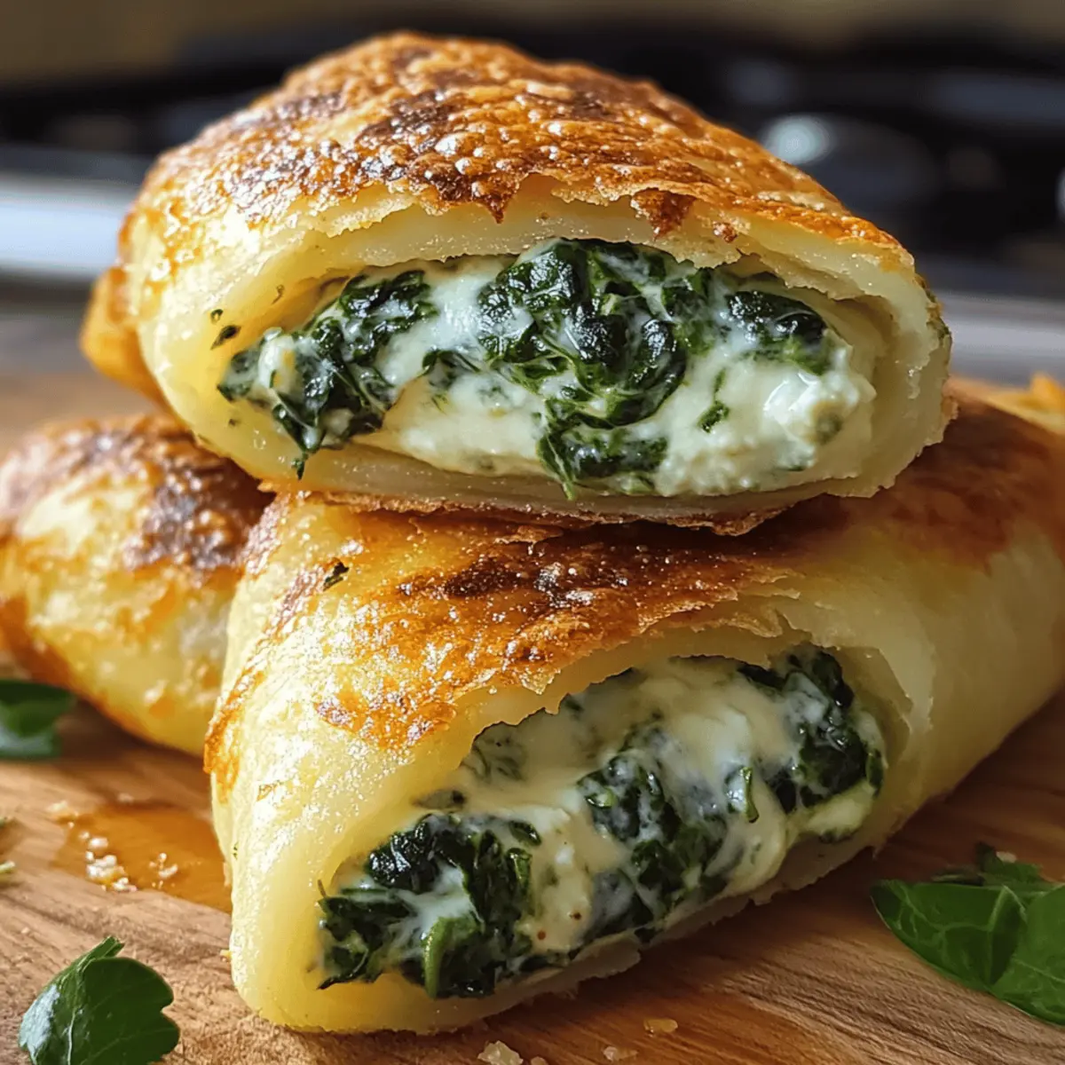 Kartoffeltaschen mit Spinat-Frischkäse erleben