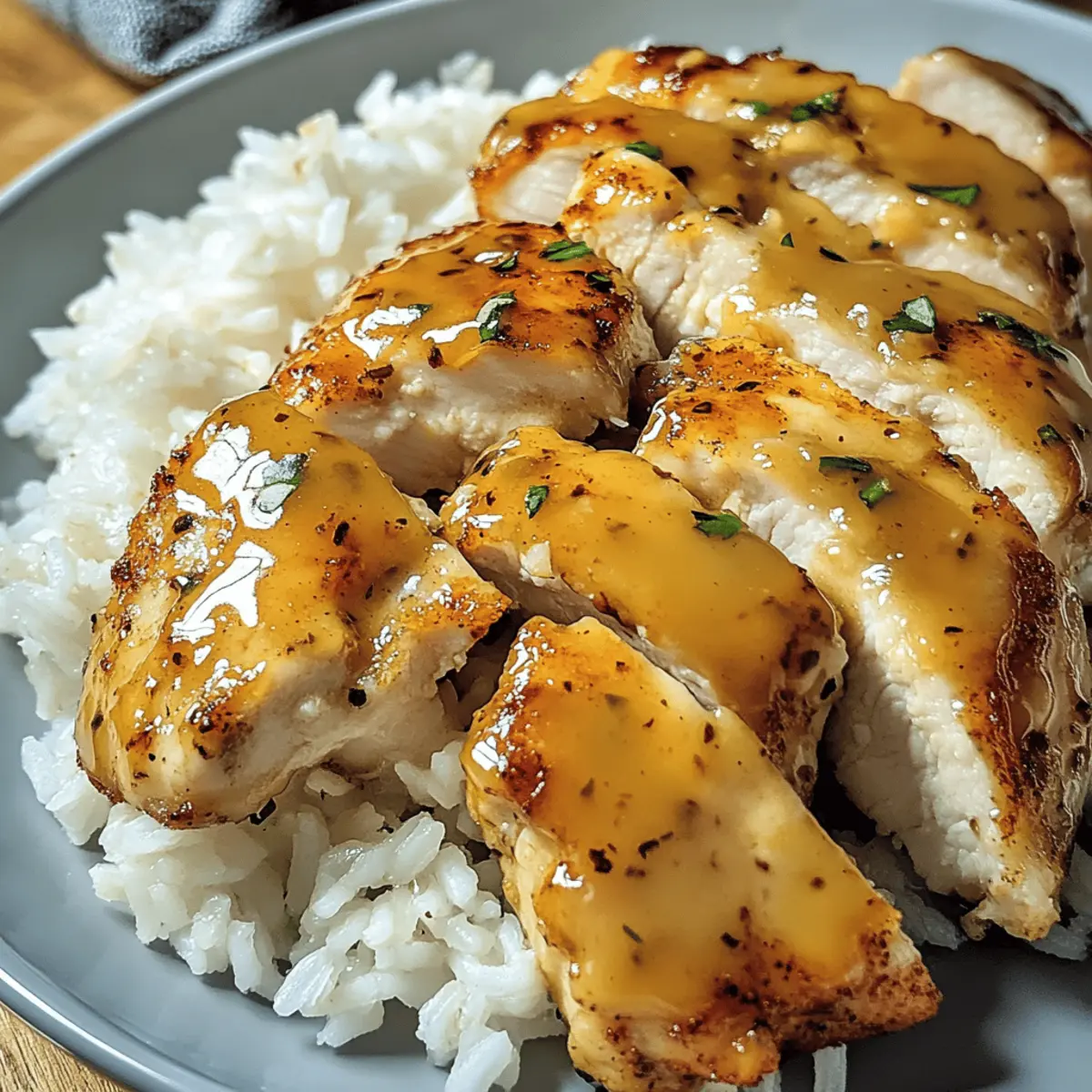 Honig Senf Hähnchen mit Reis für die ganze Familie