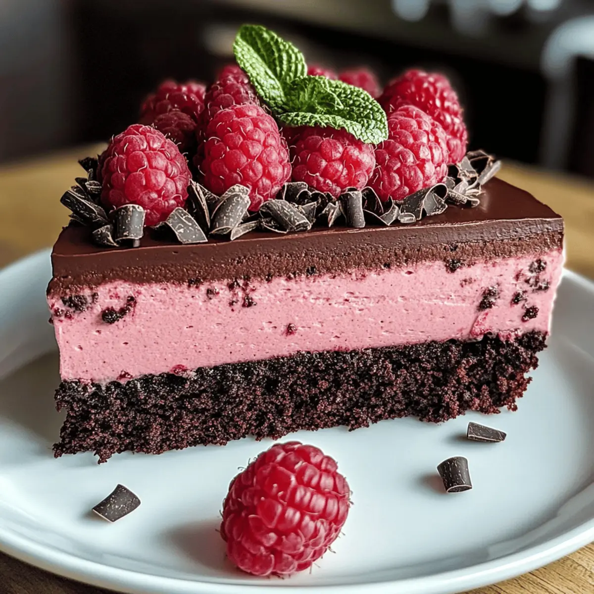 Schoko Himbeer Mousse Kuchen für besondere Anlässe