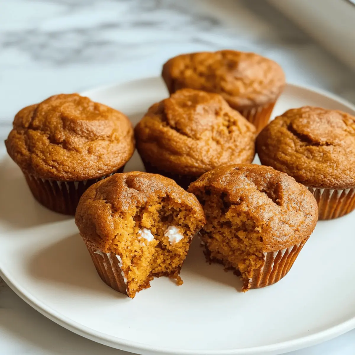 Kürbis-Hüttenkäse-Muffins für einen gesunden Snack