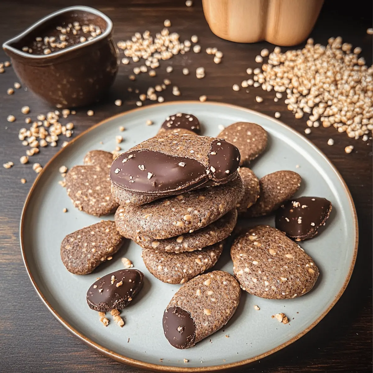 Schokolade und gerösteter Buchweizen: Plätzchenliebe