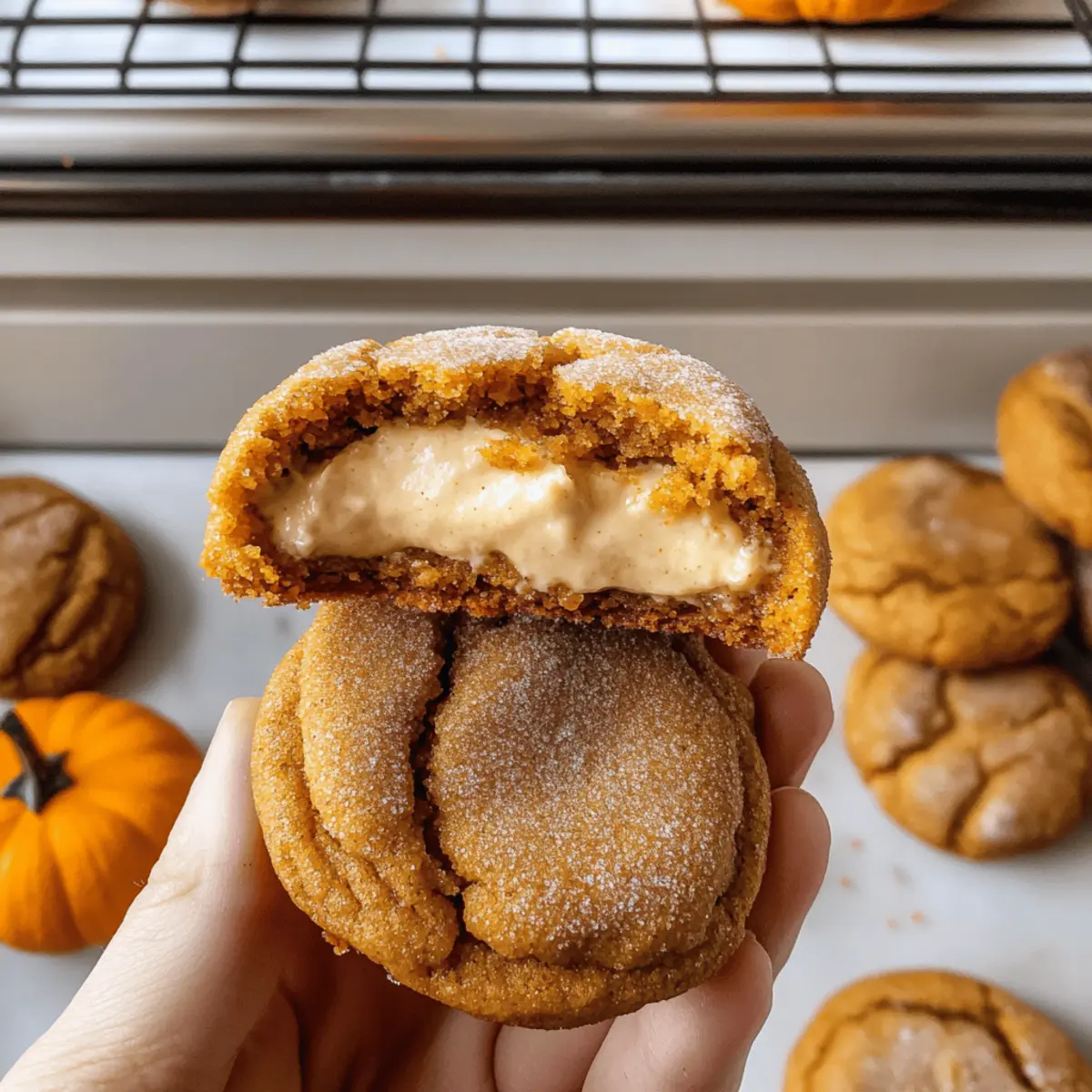 Weiche und zähe vegane Kürbis-Cheesecake-Kekse