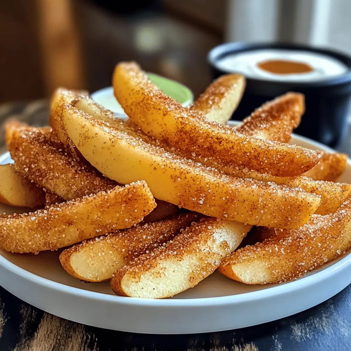 Crispy Luftfritteuse Apfel Pommes für jeden Anlass