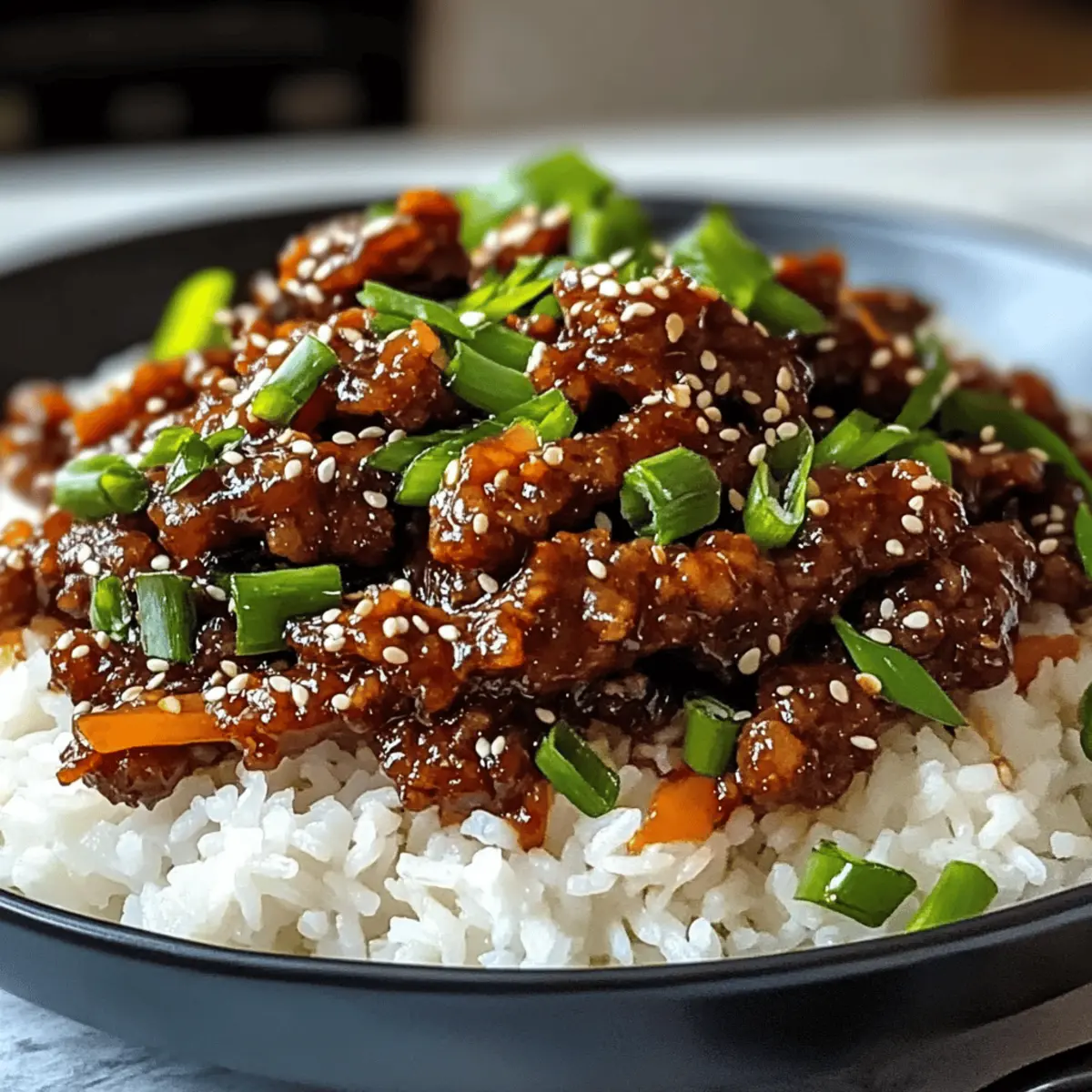 Krosse Chili Rindfleisch Reis in 30 Minuten