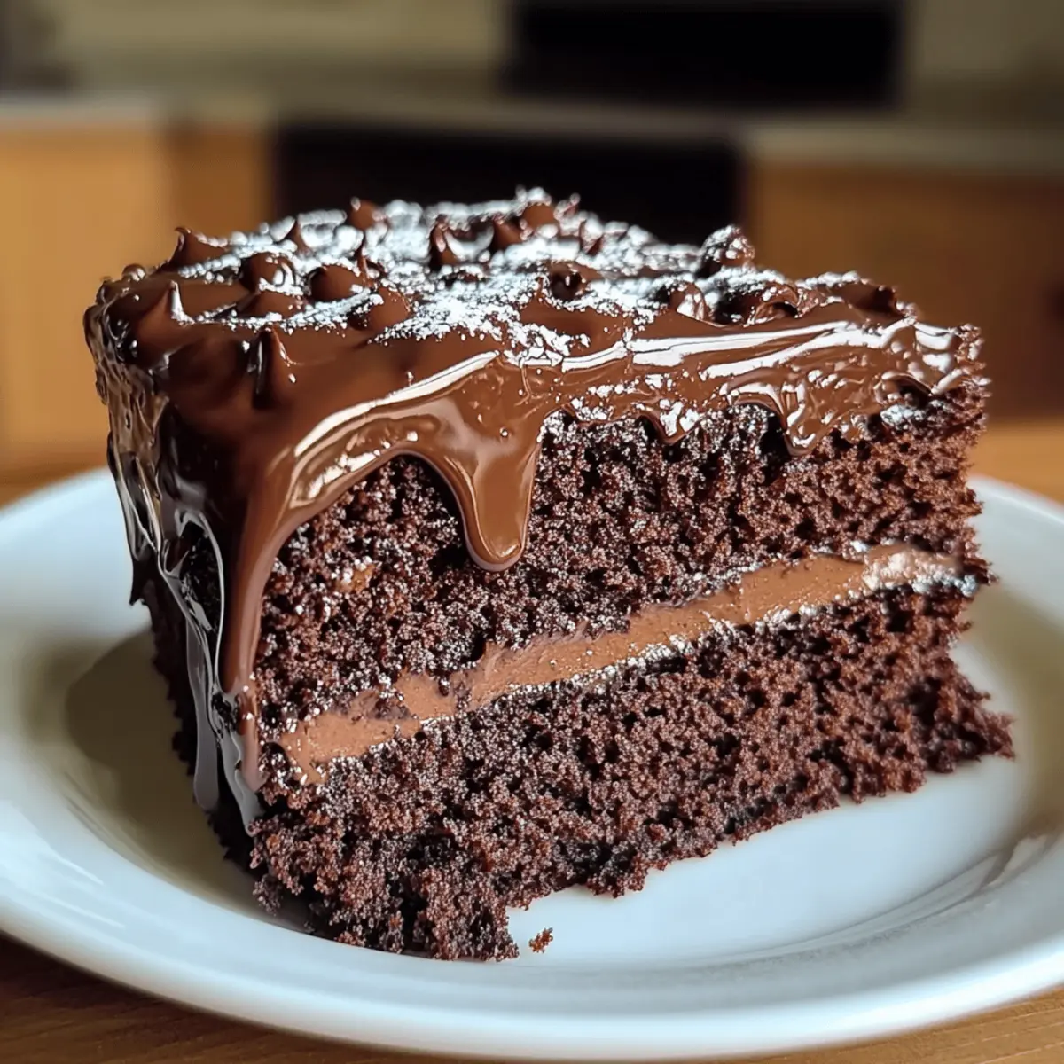 Buttermilch Schokoladenkuchen für Schokoladenliebhaber