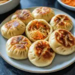 Pfannen-gebratener Kohl und Nudelbrötchen