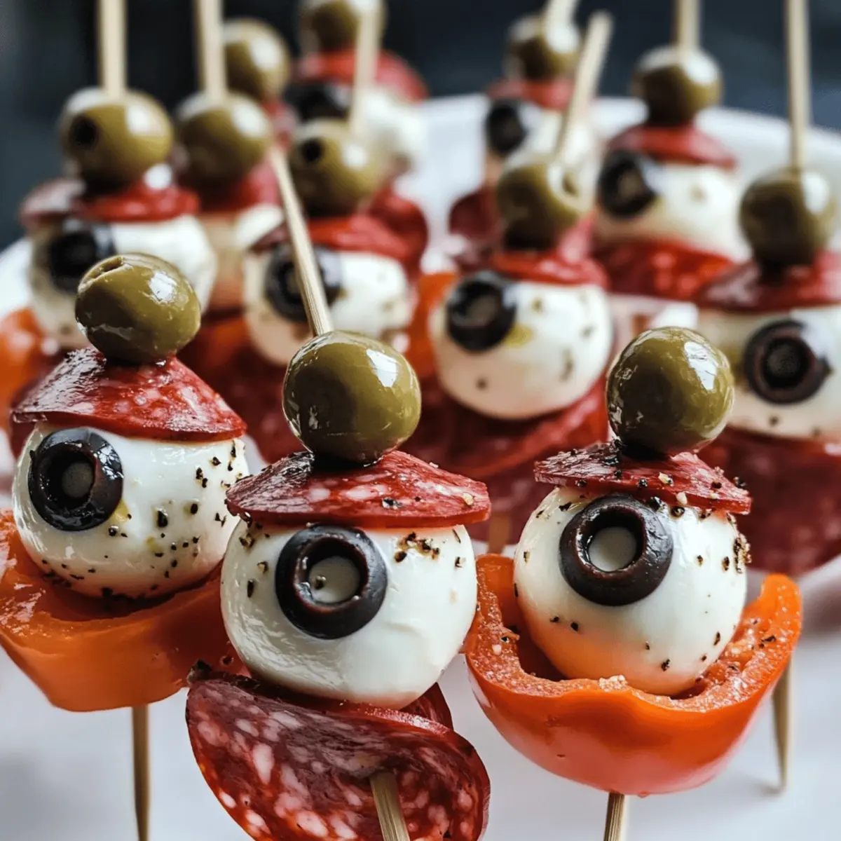 Spießer Salami Augenblasen für deine Halloween-Party