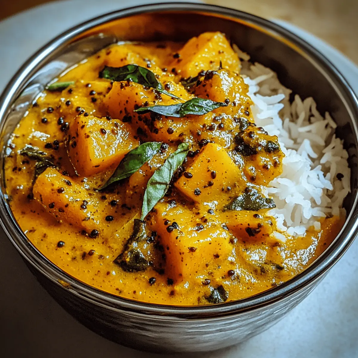 Butternut Kürbis Sambar: Ein Sattmacher für alle