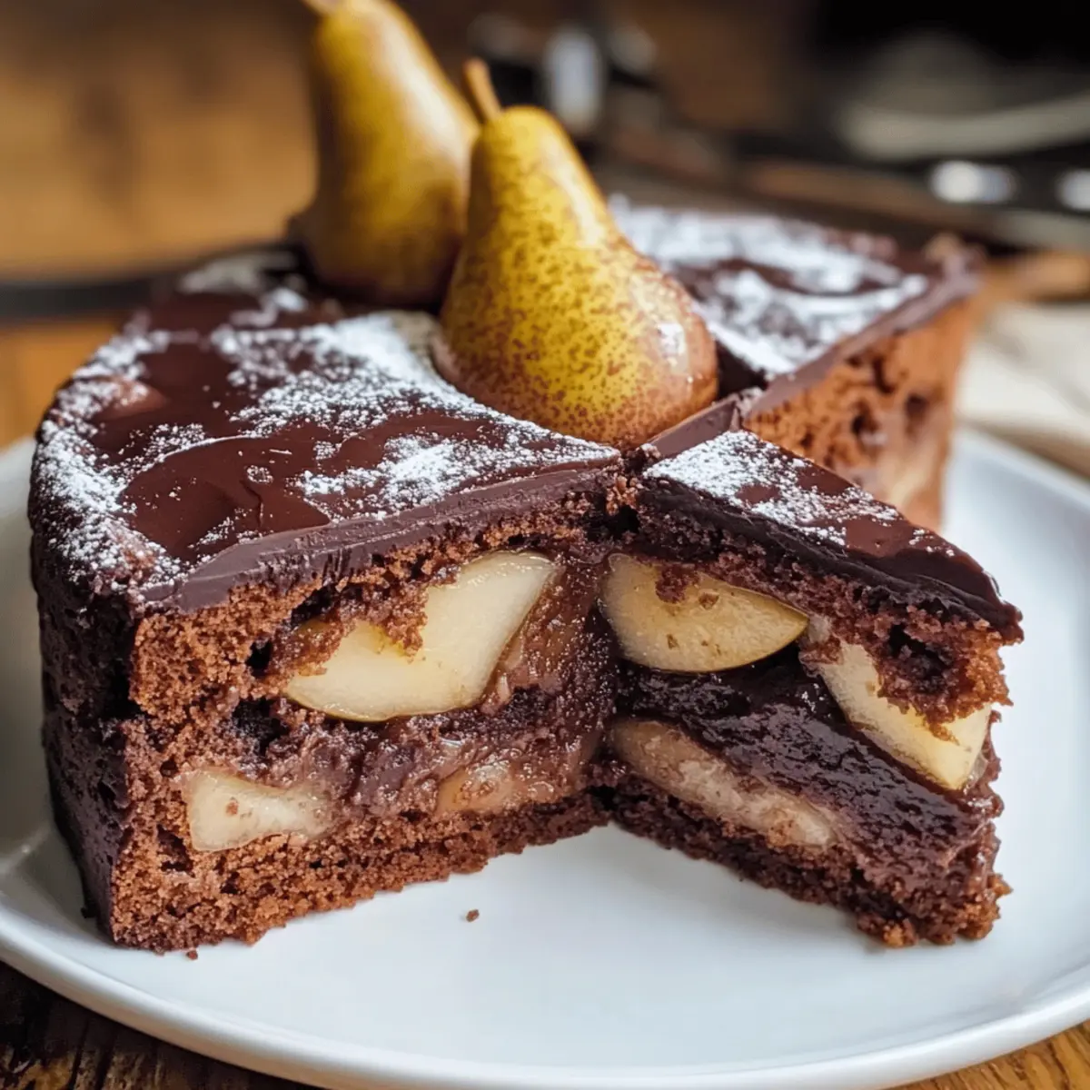 Saftiger Schoko-Birnen-Kuchen für jeden Anlass