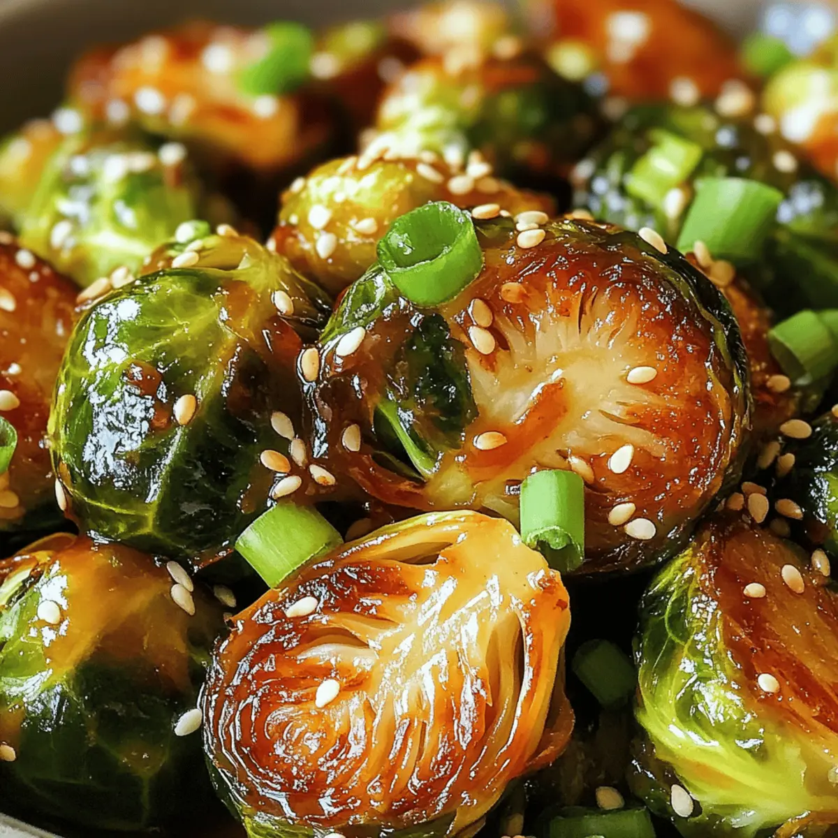 Honig Sriracha Rosenkohl Leckerer Genuss