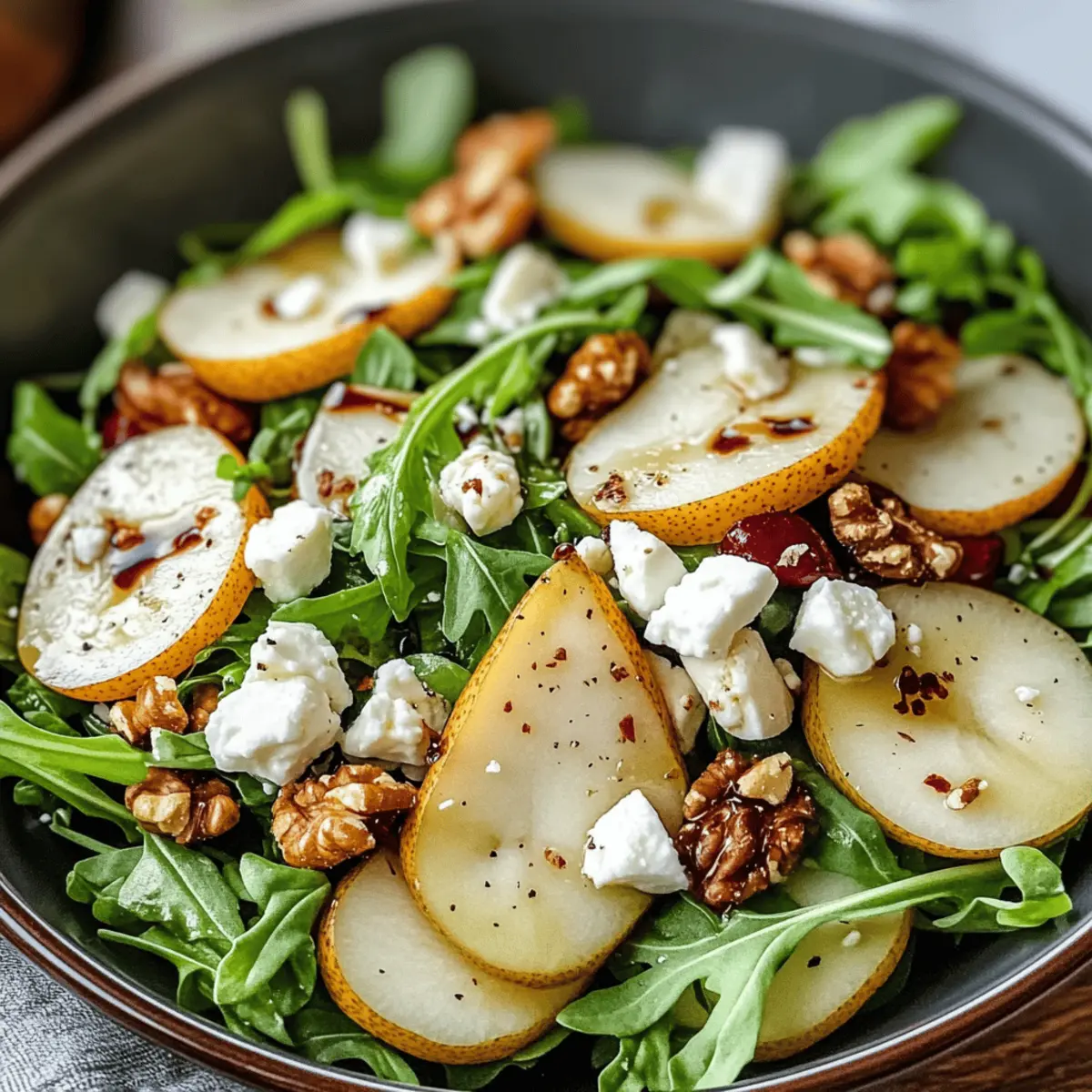 Birnensalat mit Balsamico-Dressing für jeden Anlass