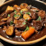 Rindfleisch nach Burgunder Art