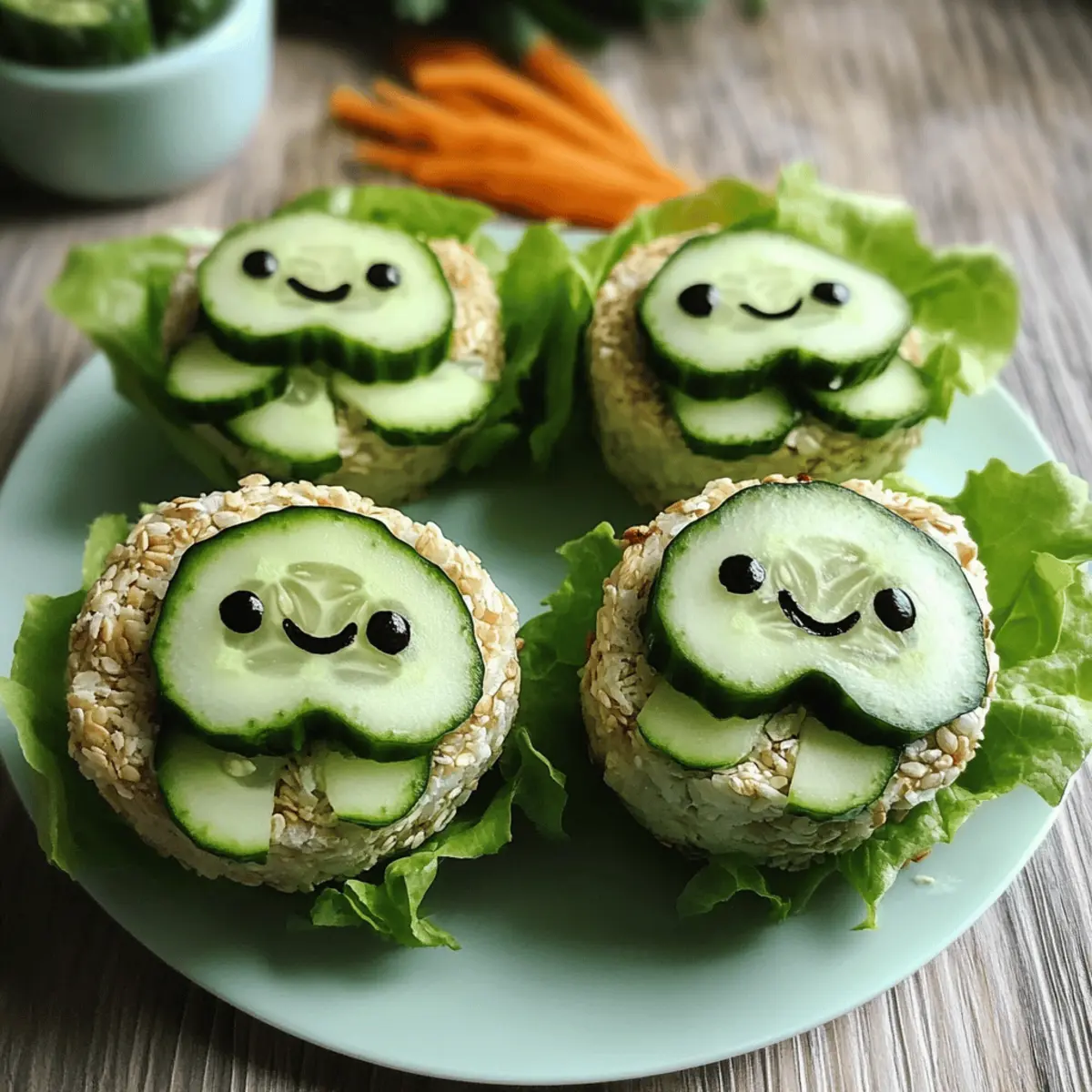 Schildkrötenbrötchen – Leckere vegetarische Snacks