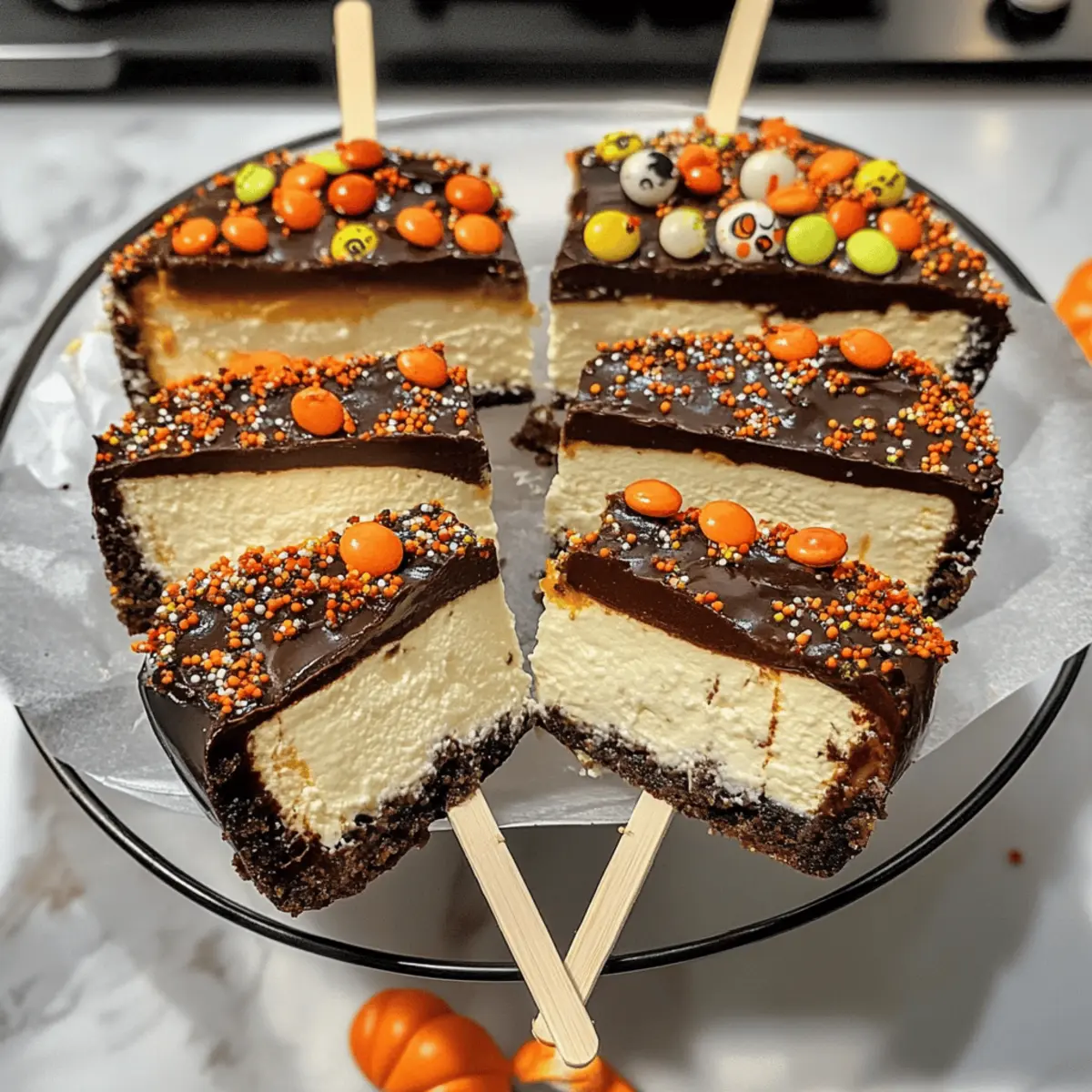 Käsekuchen am Stiel – Halloween-Ausgabe genießen