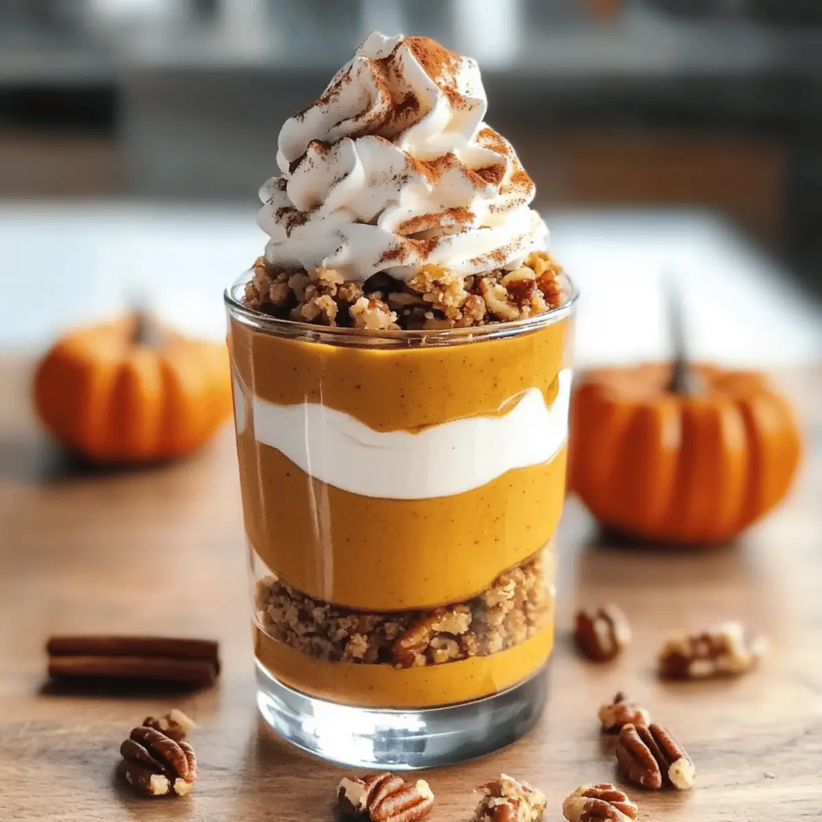 Kürbis-Dessert: veganer Pumpkin Pie im Glas