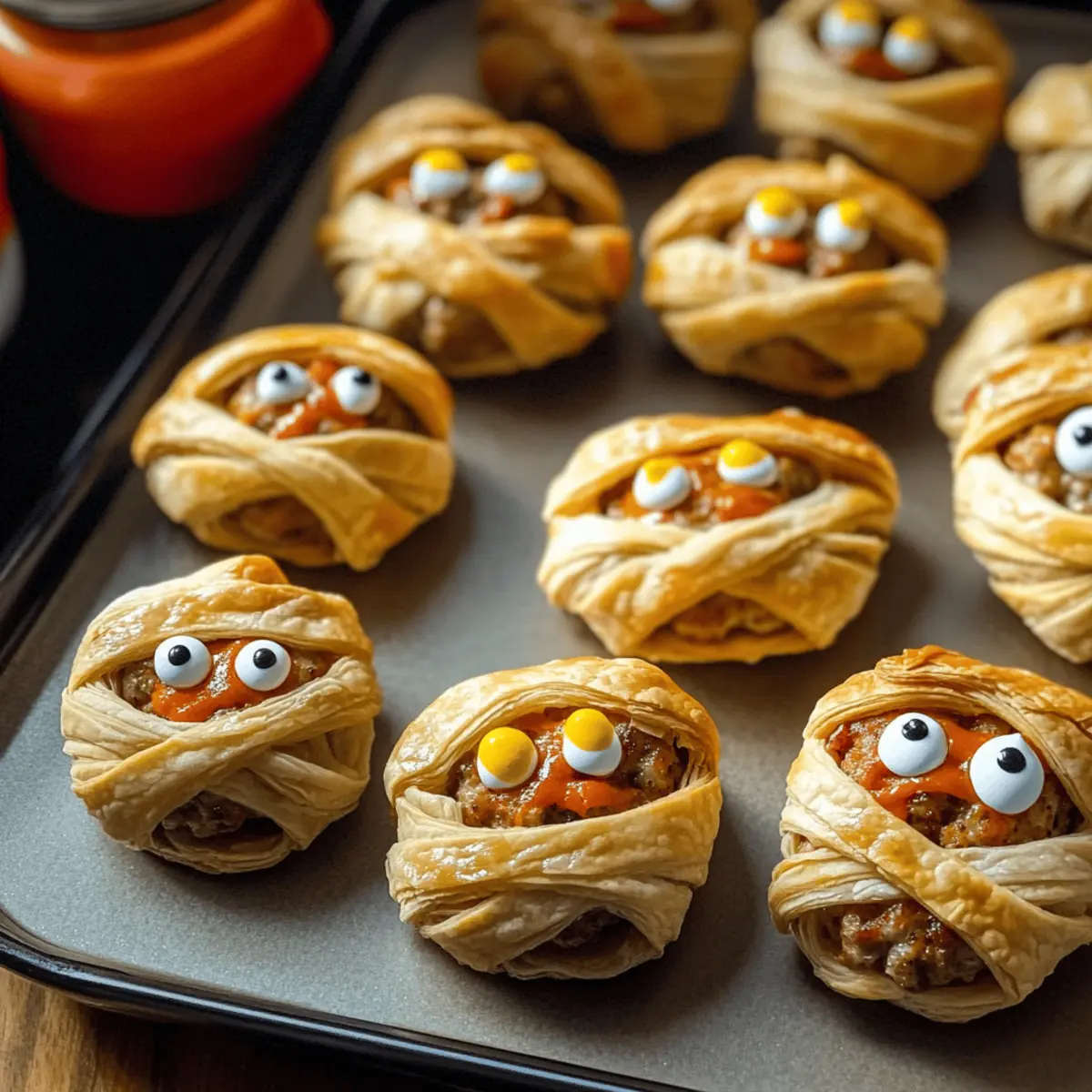 Mumien Hackfleischbällchen für die perfekte Halloween-Party