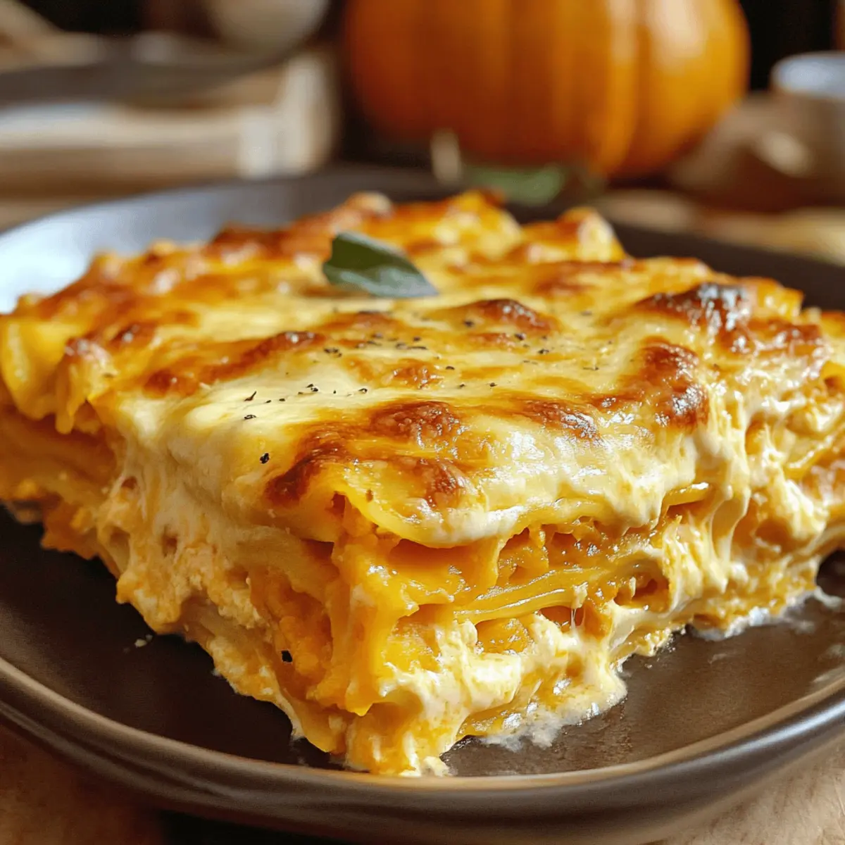 Vegetarische Kürbis-Lasagne für gemütliche Abende