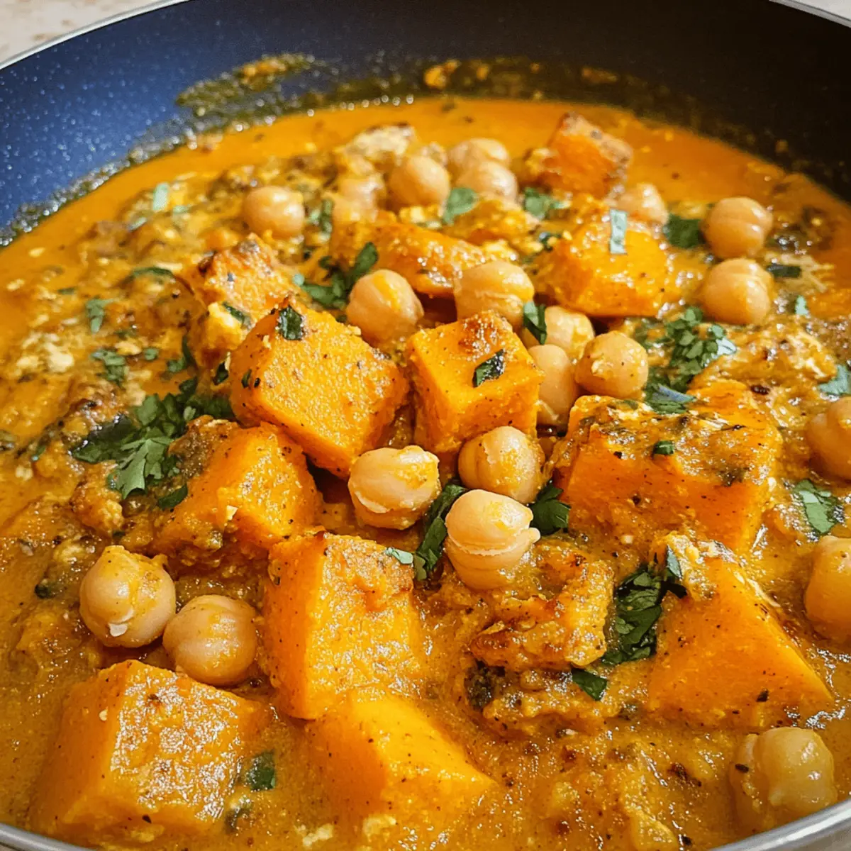 Kürbis-Curry-Rezept mit Kichererbsen und Kokos