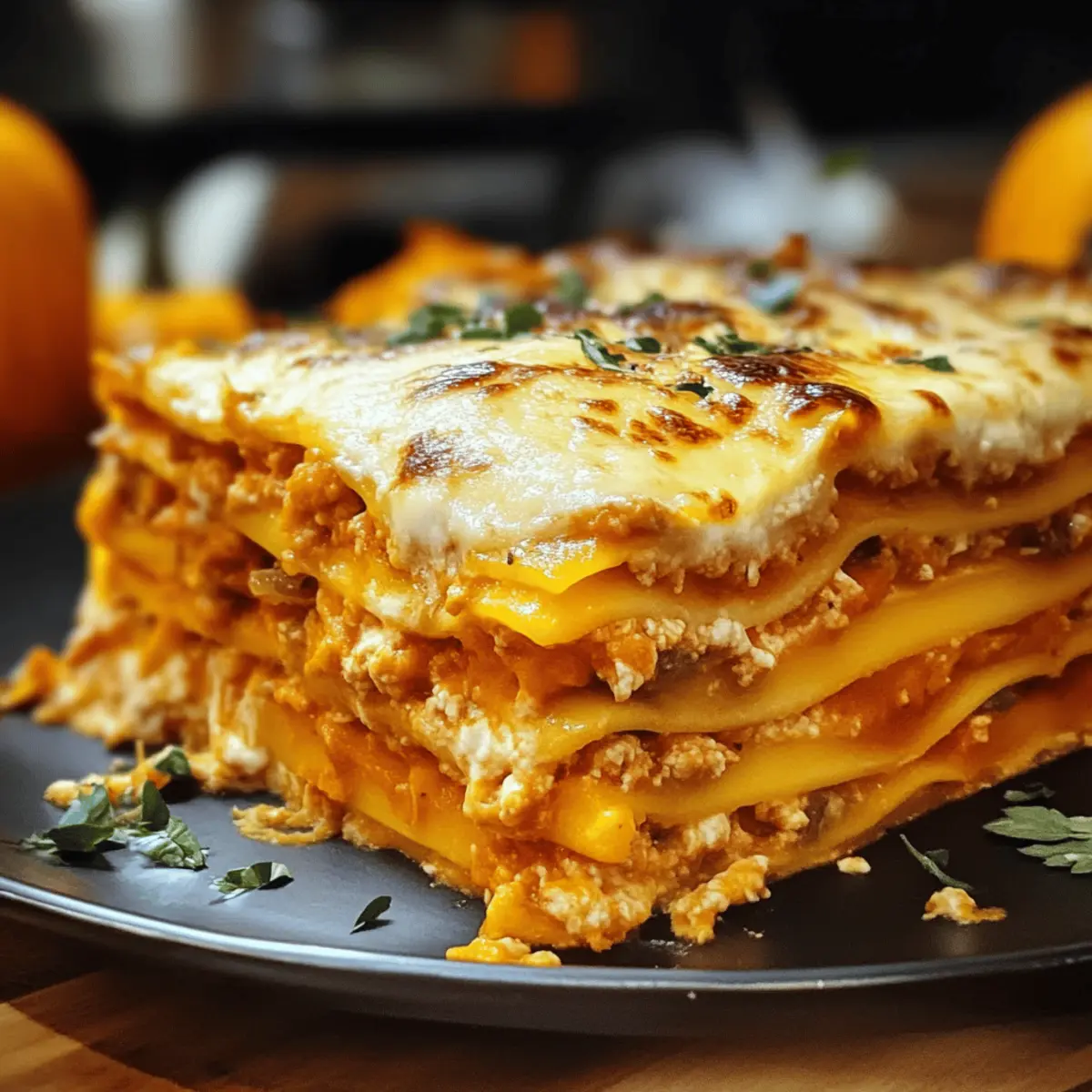 Leckere Kürbislasagne für den perfekten Herbstabend