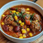 Hackbällchen-Eintopf mit Paprika