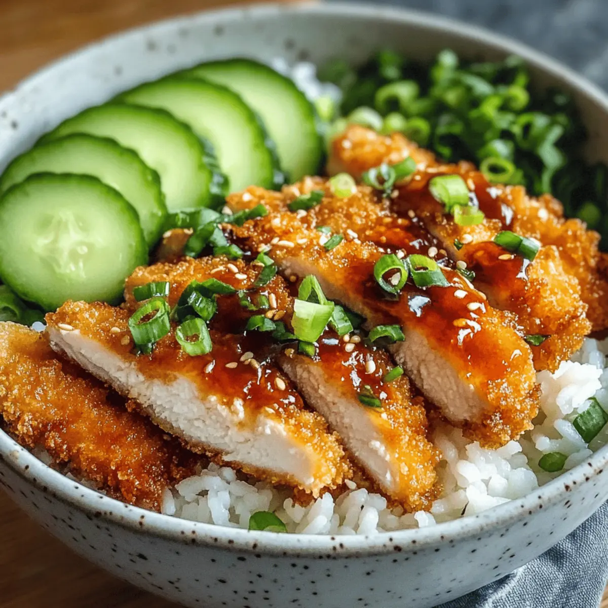 Krosse Hühnchen Katsu Schalen für jeden Tag