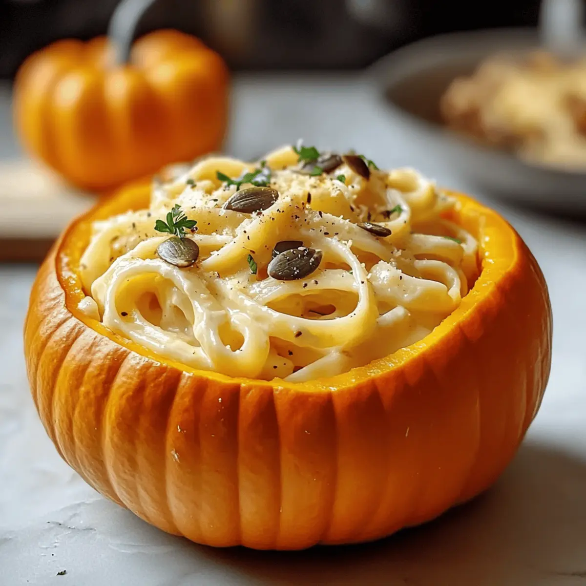 Kürbis-Alfredo-Pasta-Kessel für den perfekten Herbstabend