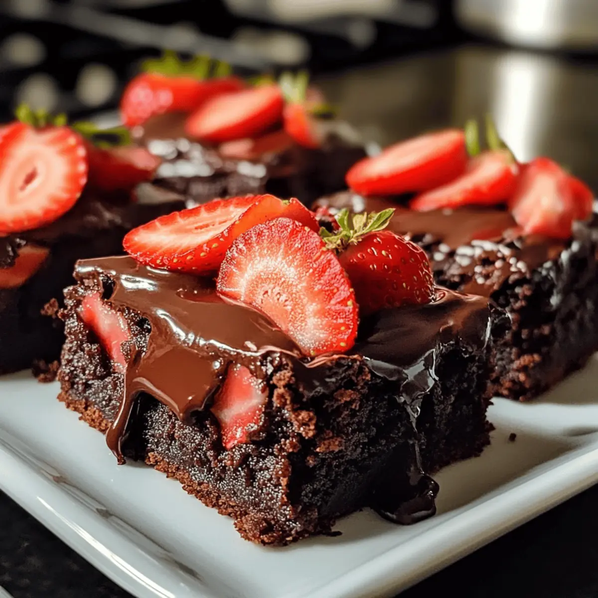 Schoko Erdbeer Brownies: Fudgige Sünde mit Beeren