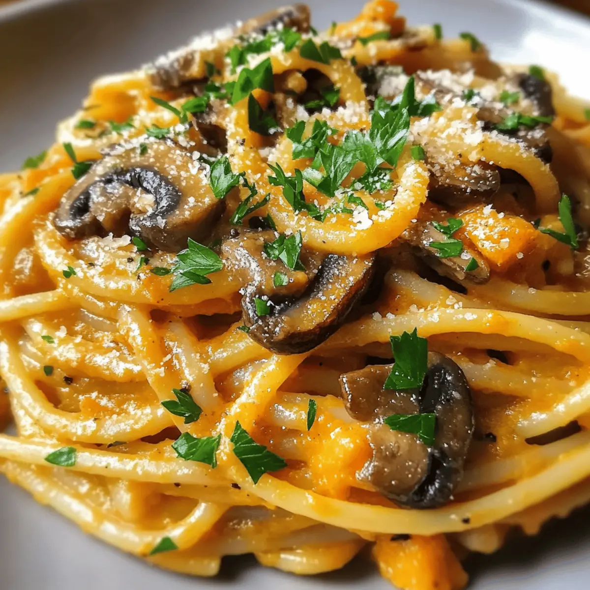 Kürbis-Pilz-Pasta – Cremiger Genuss für Herbstabende