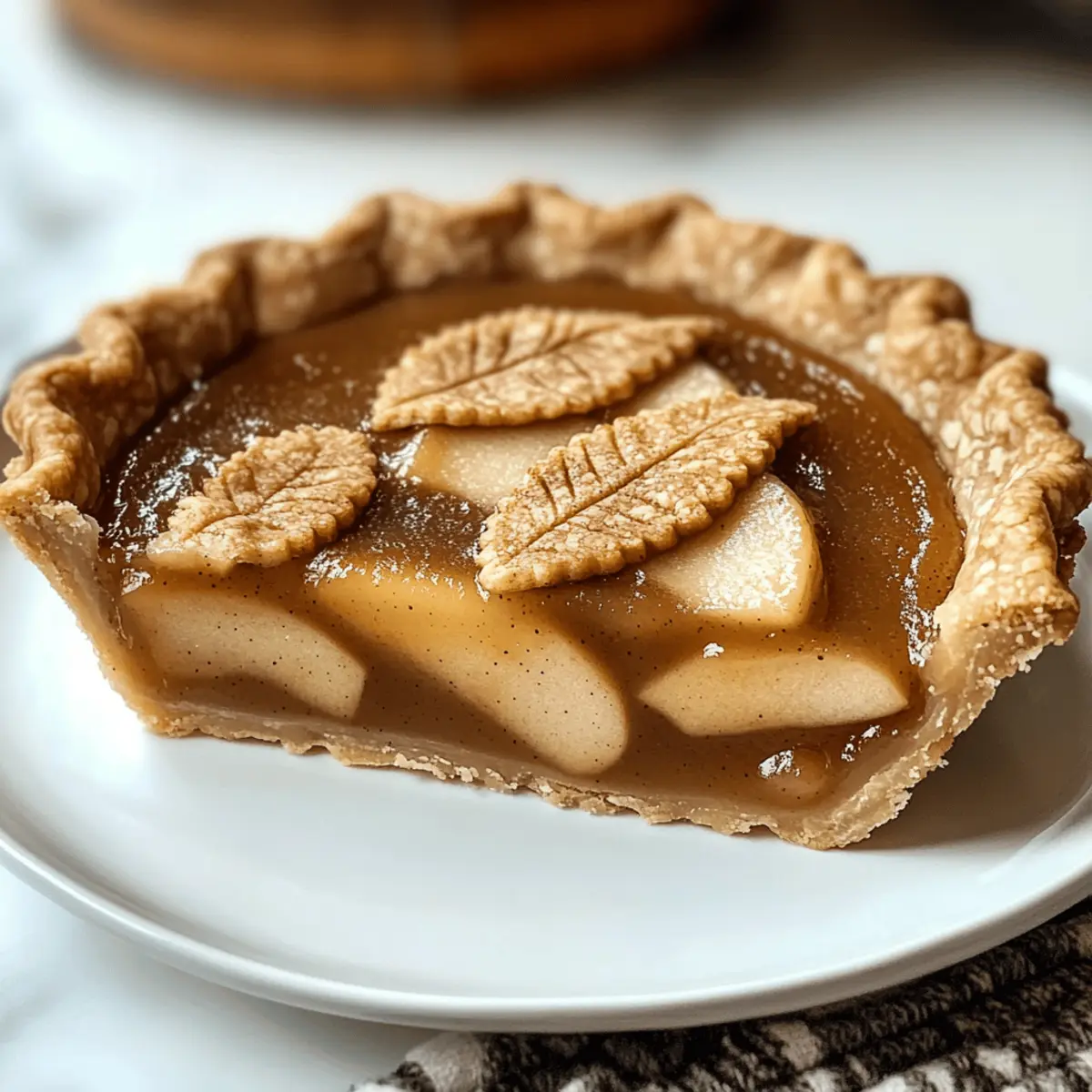 Cremige Apfelbutter-Torte mit Dinkelkruste für Herbstgenuss