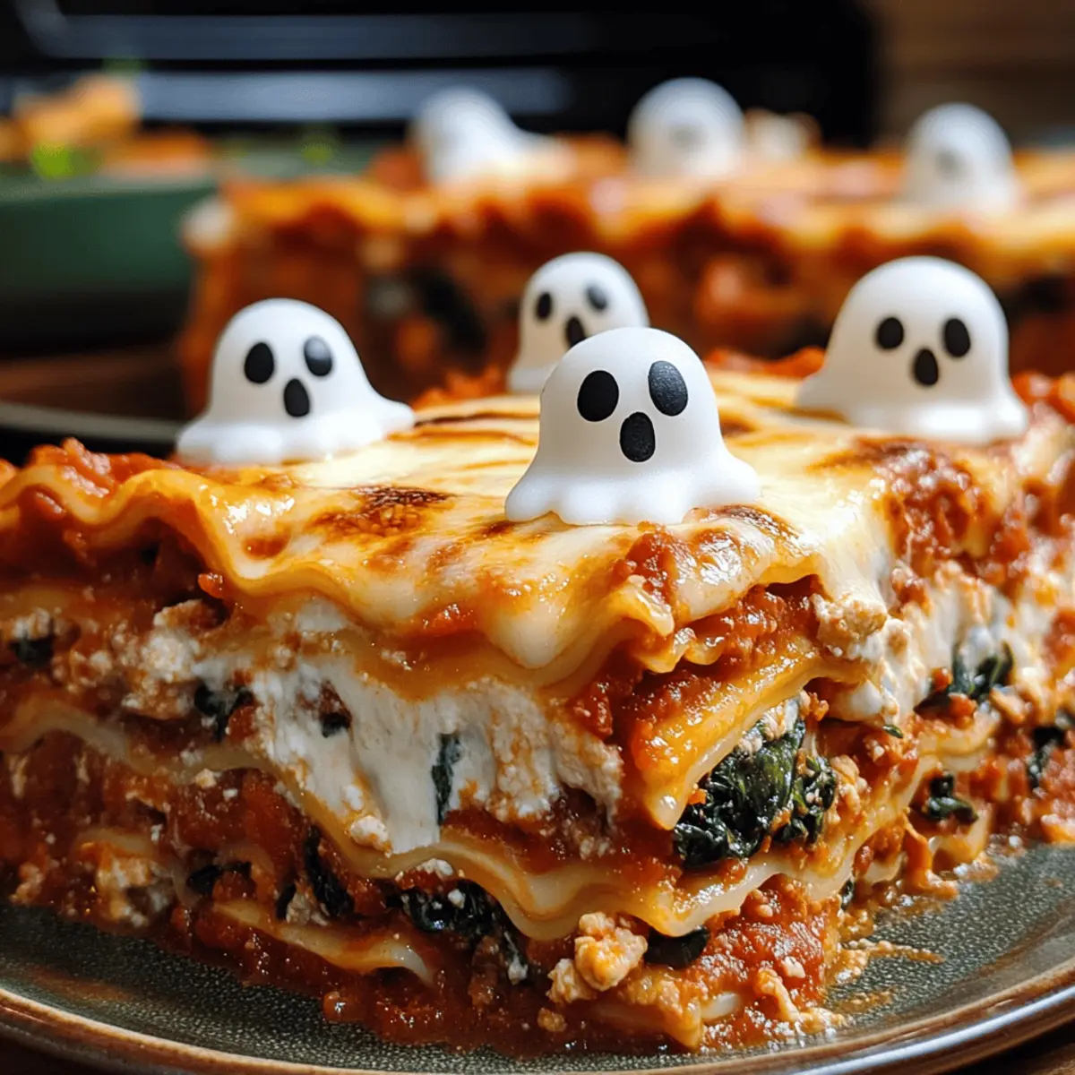 Geister-Lasagne für ein spooktacular Halloween Fest