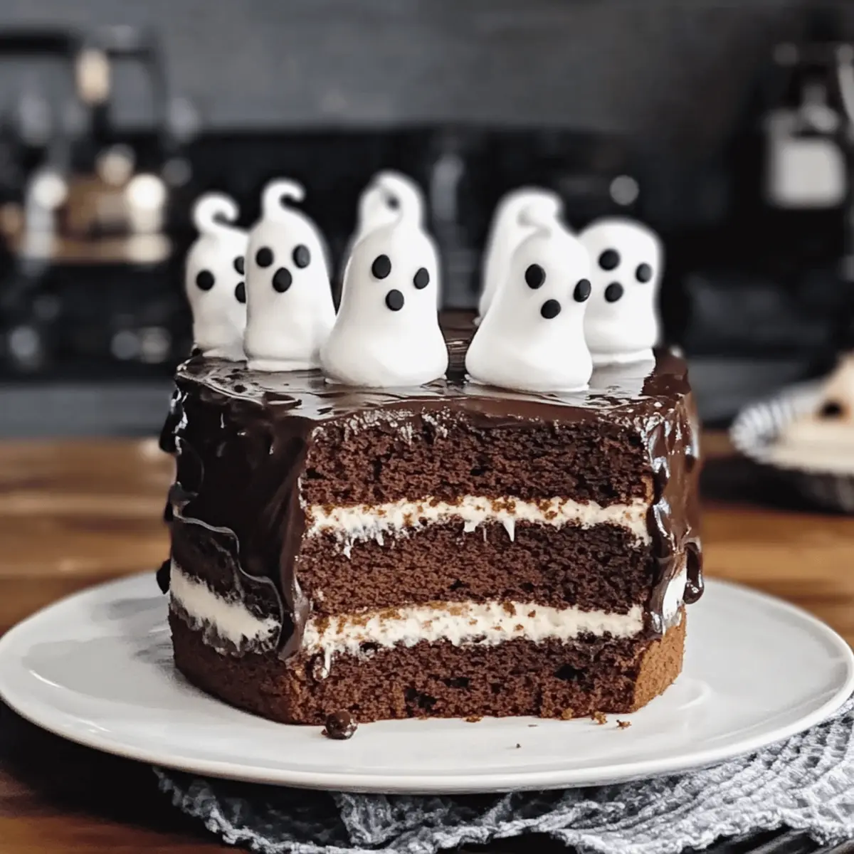 Gruselig leckere Geistertorte für Halloween feiern