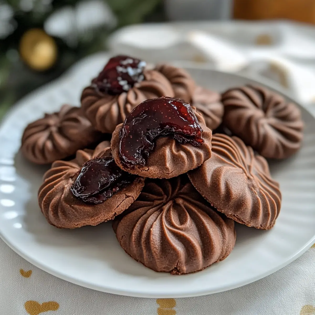 Schokoladen Spritzgebäck für festliche Zeiten