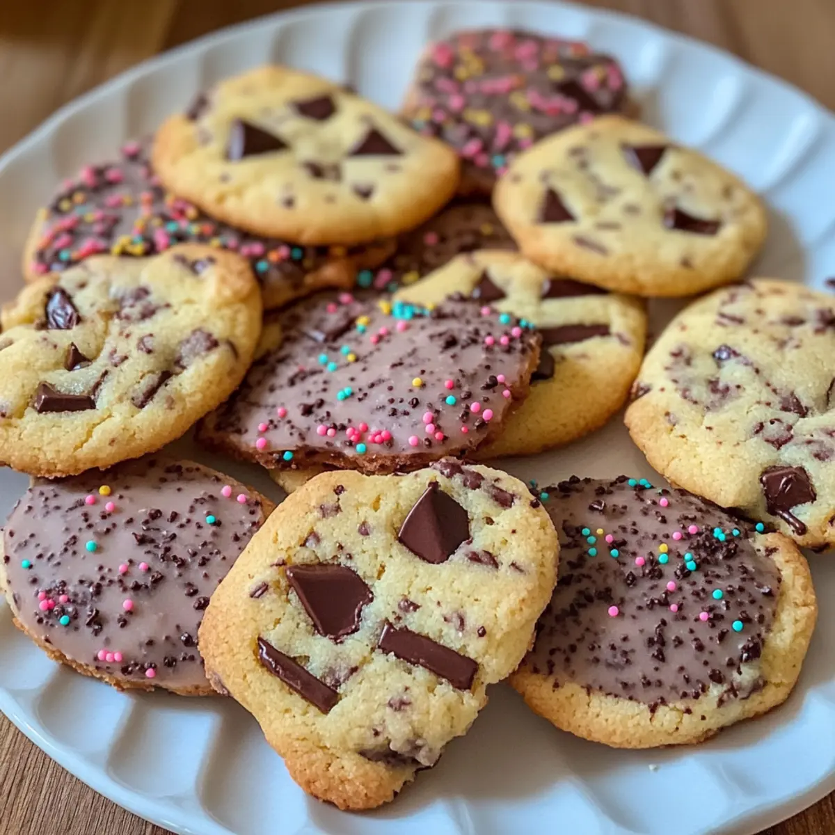 Stracciatella Plätzchen für festliche Genussmomente