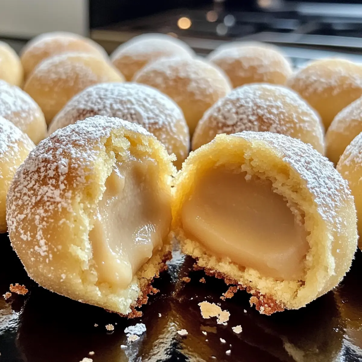 Vanillekipferl-Kugeln mit Marzipan und Nougat einfach selbst machen